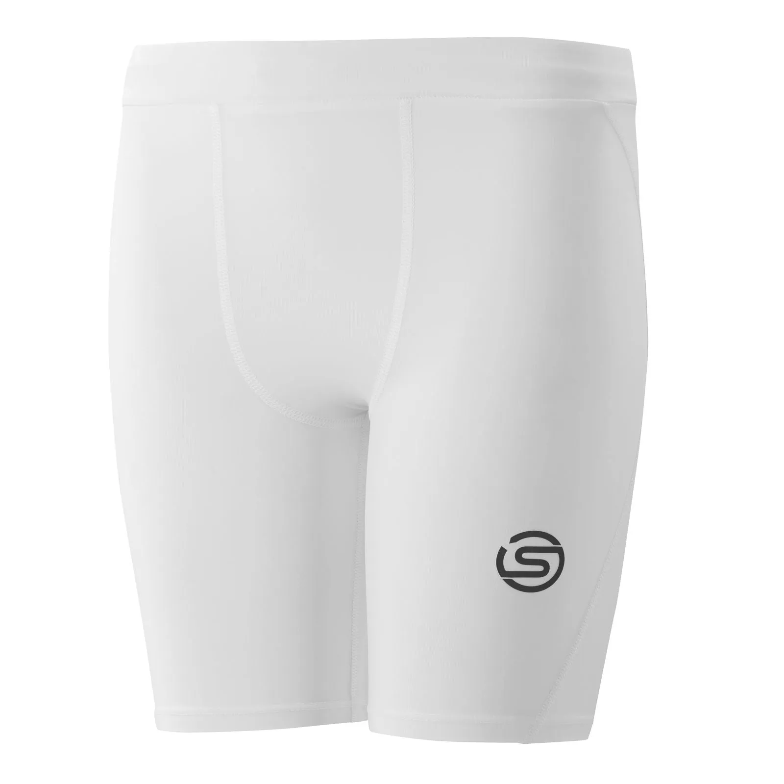 SKINS SERIES-1 YOUTH HALF TIGHTS WHITE