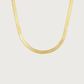 Snake Herringbone Chain Necklace