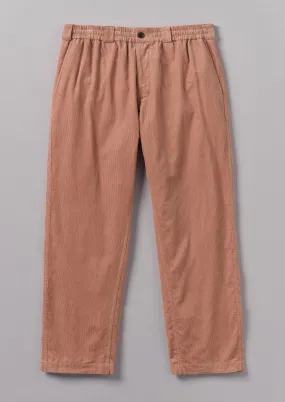 Soft Organic Cord Drawstring Trousers | Rose Quartz