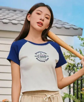 Sports Club Crop T-shirt