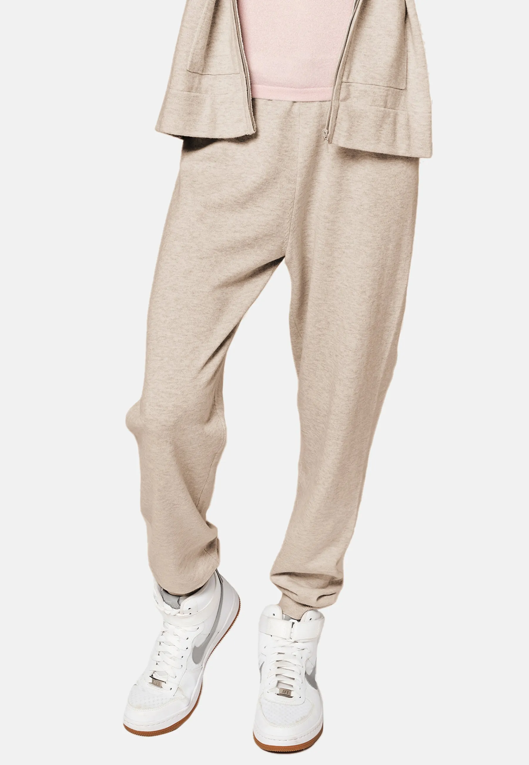 Sporty Cotton Cashmere Joggers