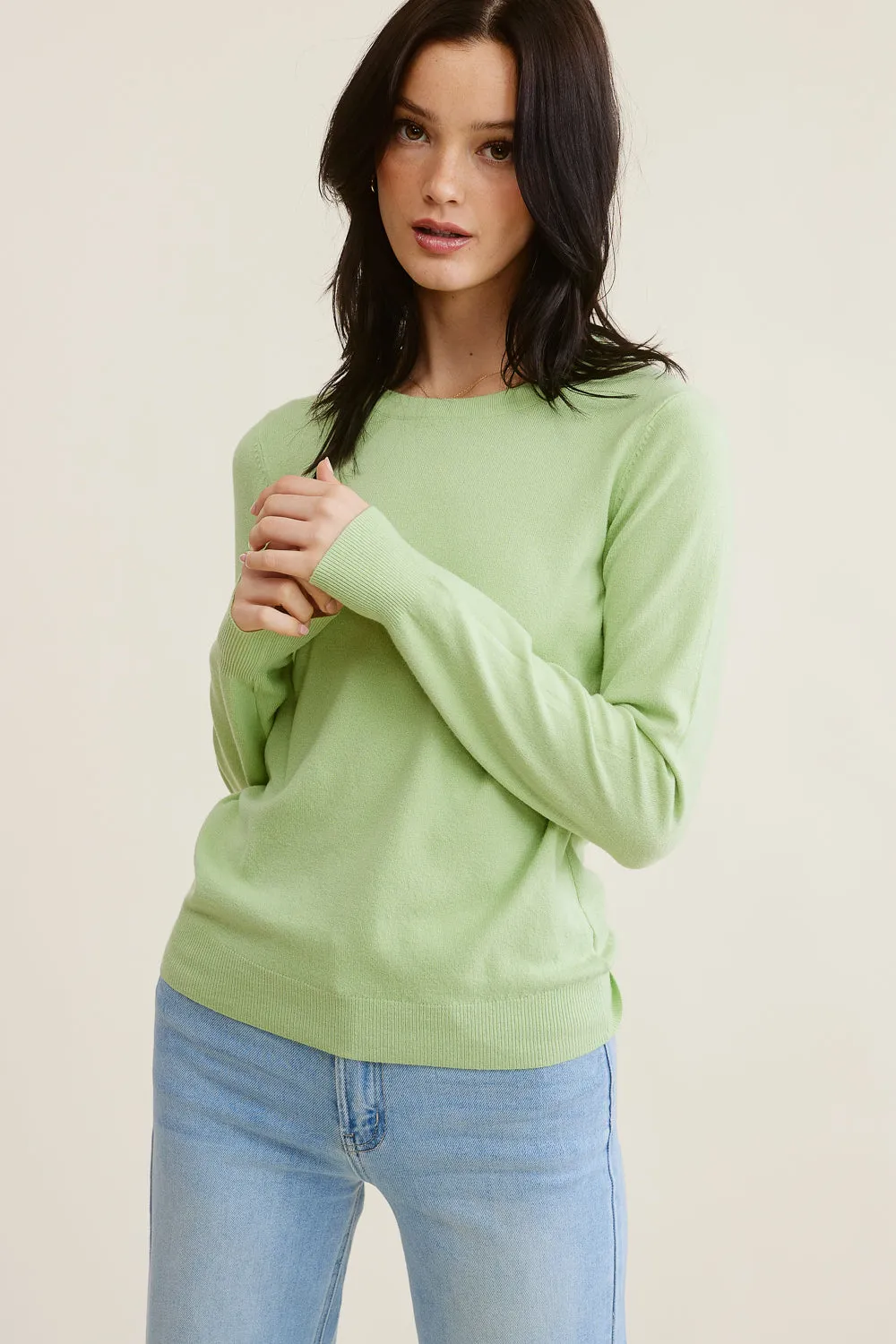 Spring Green Sweater