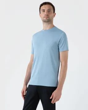 S/S CREW NECK T-SHIRT / SKY BLUE