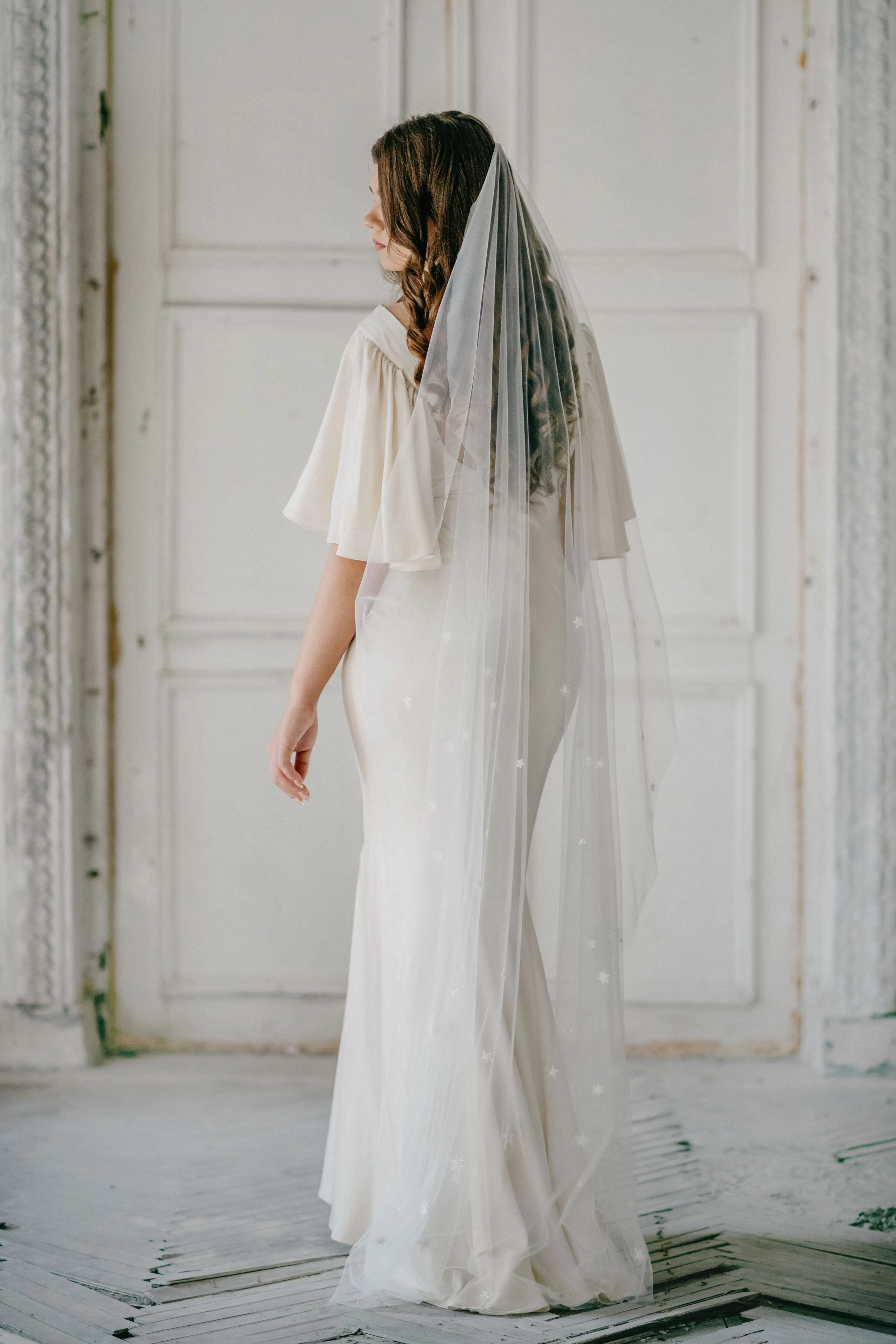 Star veil, Celestial bridal veil - COELESTINE