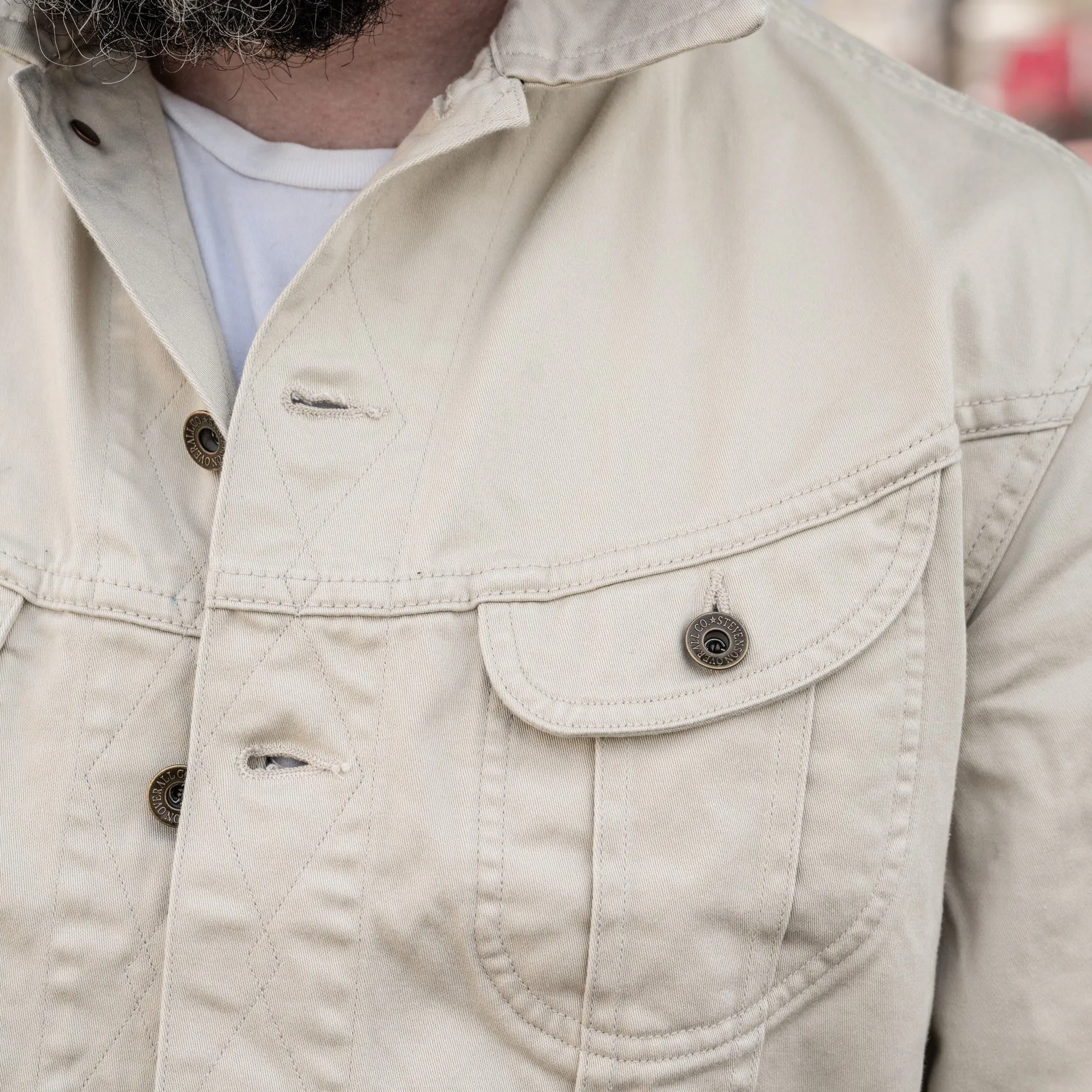 Stevenson Overall Co. Rough Rider Cowboy Jacket Ivory