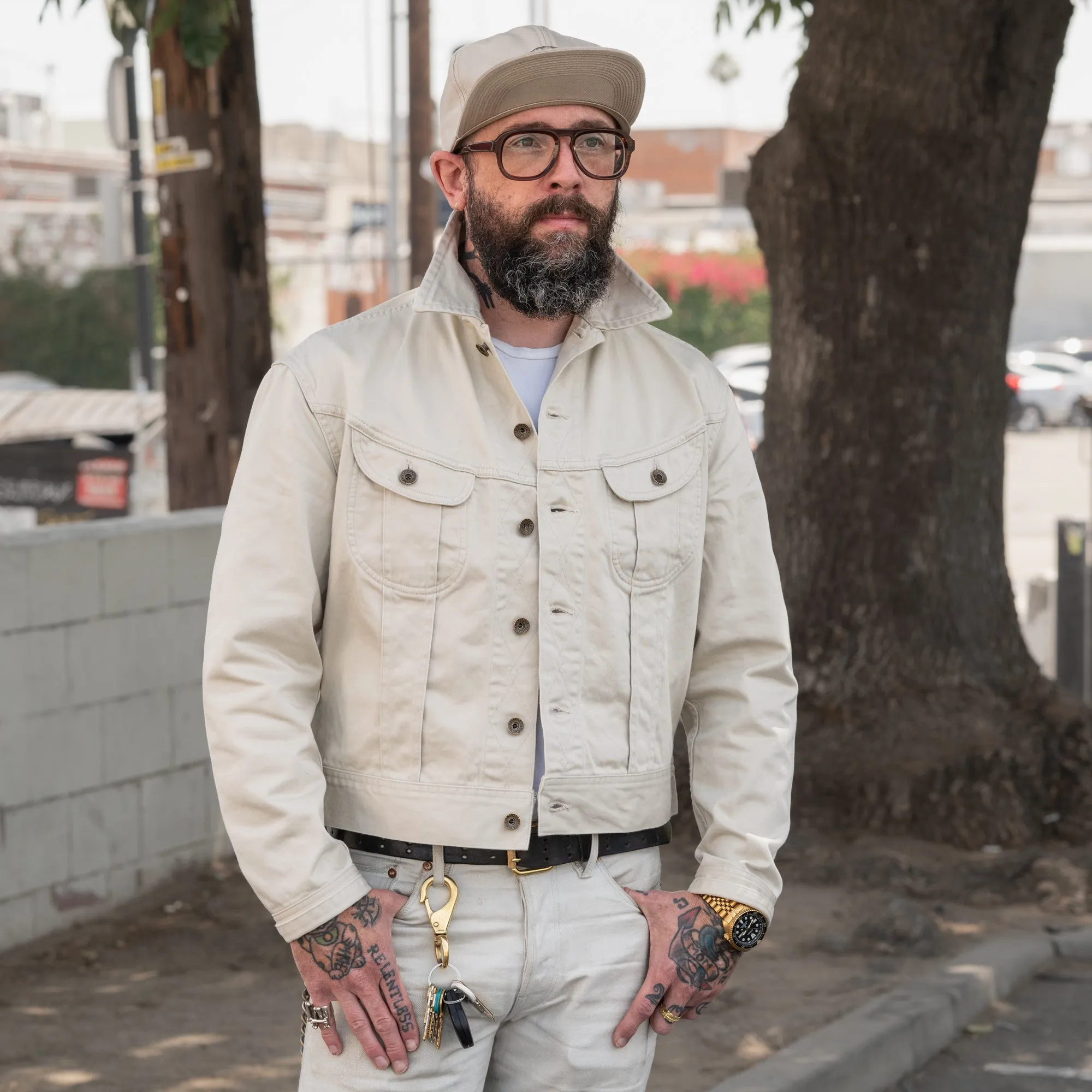 Stevenson Overall Co. Rough Rider Cowboy Jacket Ivory