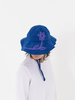 Studio Kettle Codhead Hat with Flower, Royal Blue