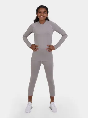 SuperThermal Compression Base Layer Top & Tights for Girls With Brushed Inner Fabric