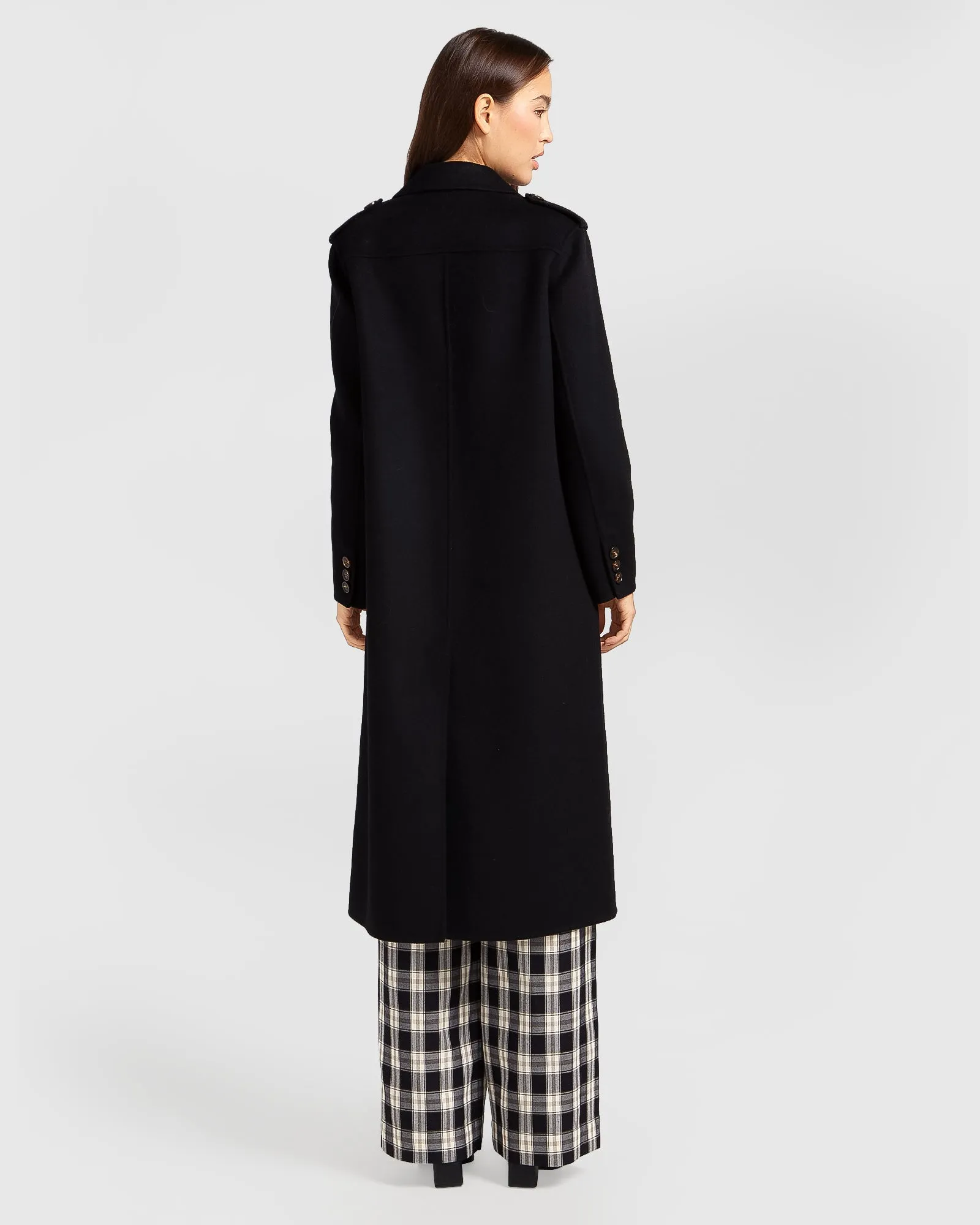 Tainted Love Longline Coat - Black