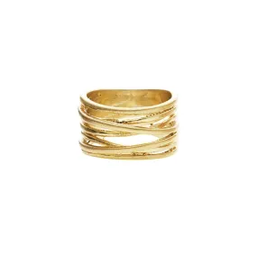 Tara Wrap It Ring Gold Plating