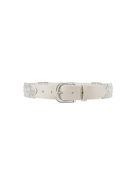 Tehora Belt in Chalk/Silver