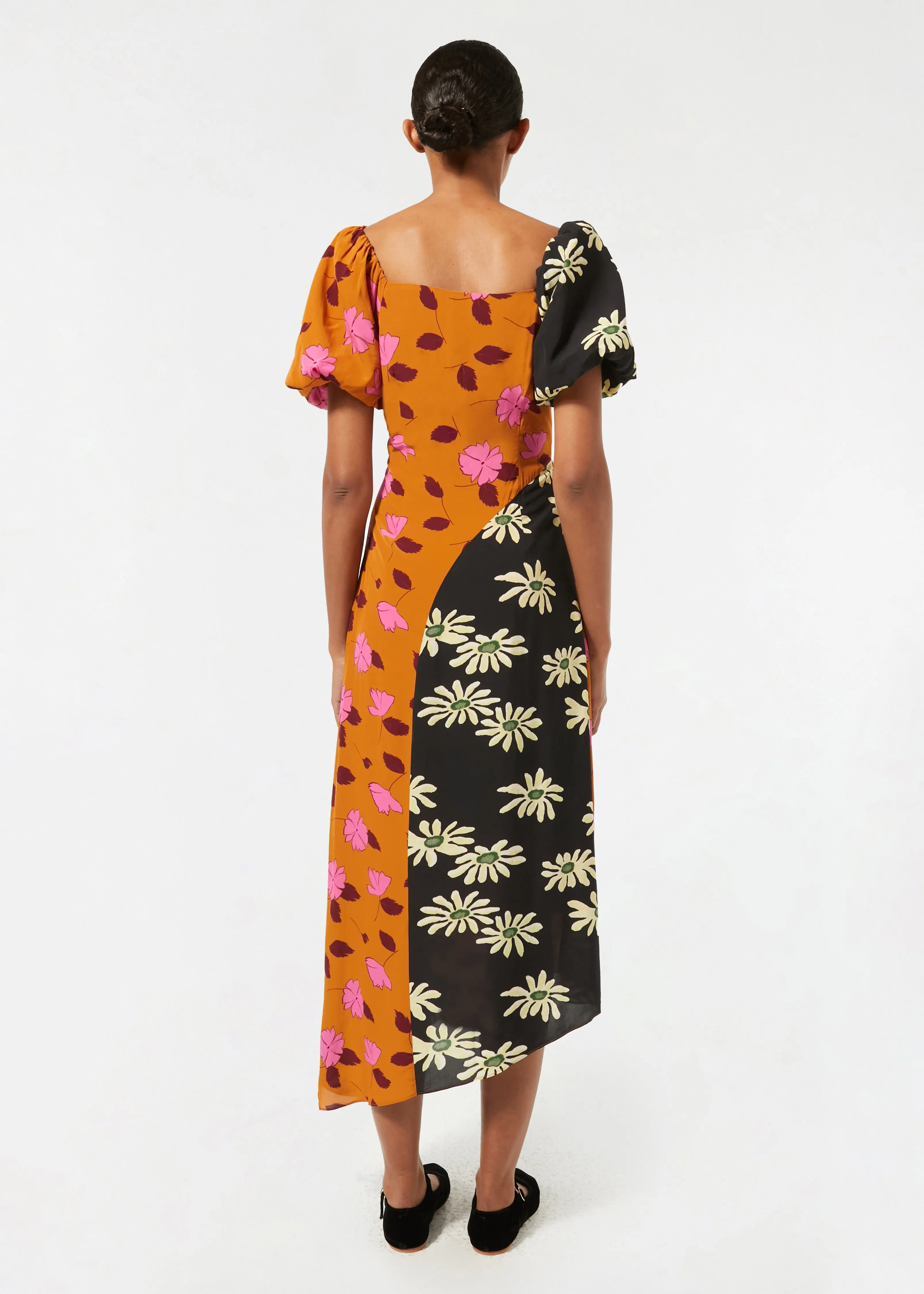 Teresa Dress | Wild Poppy Ink Daisy Trip