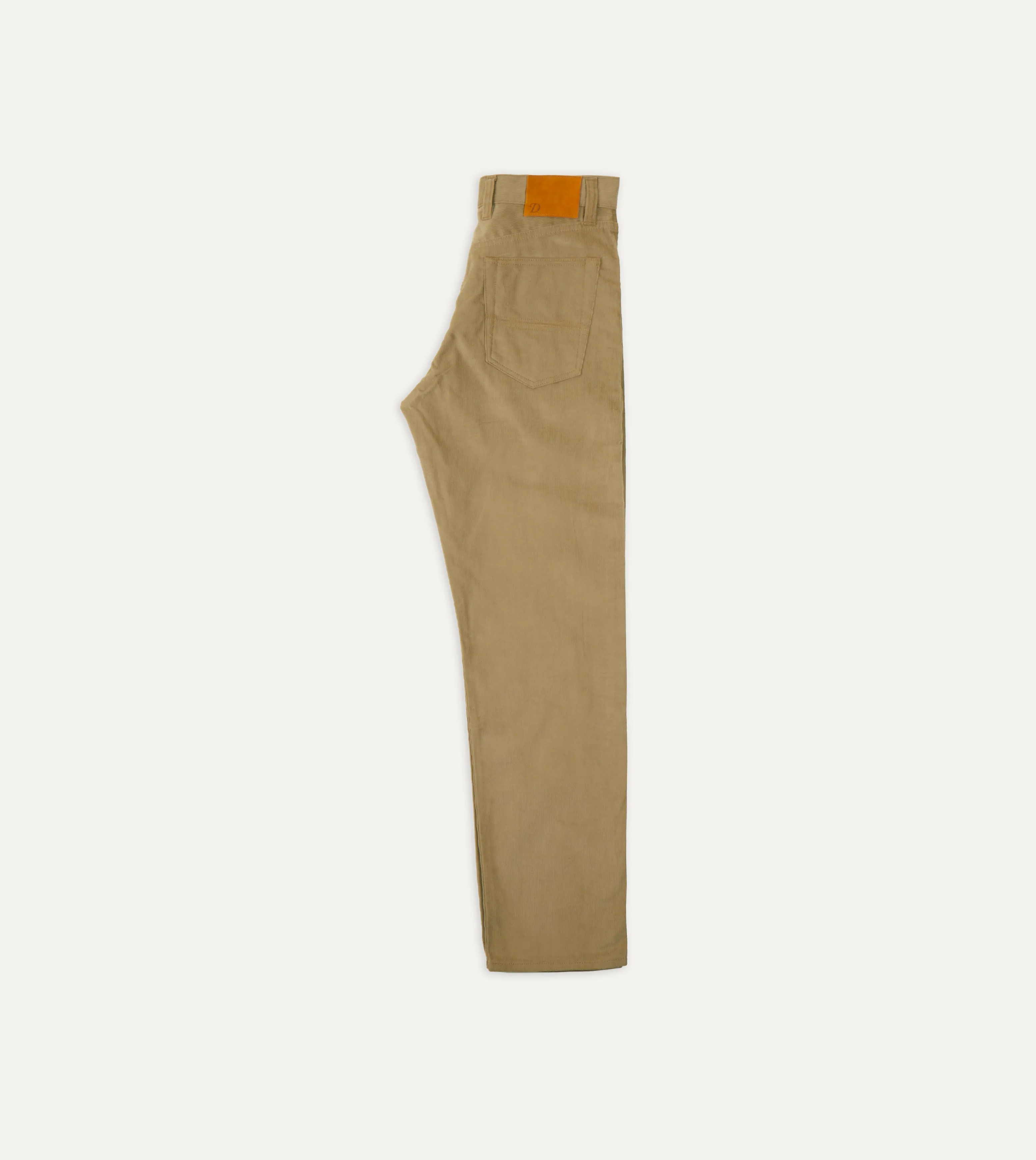 Tobacco Japanese Selvedge Needlecord Five-Pocket Trousers