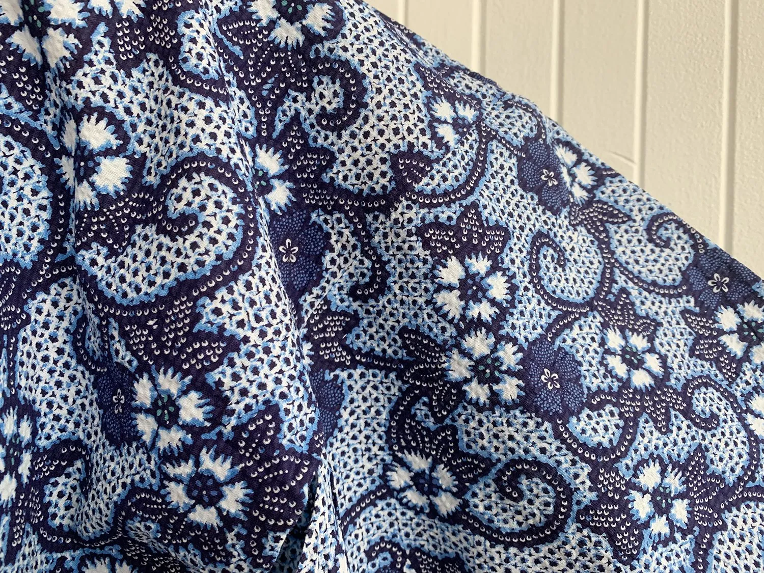 Vintage Haori/Kimono Blue Floral 1970s