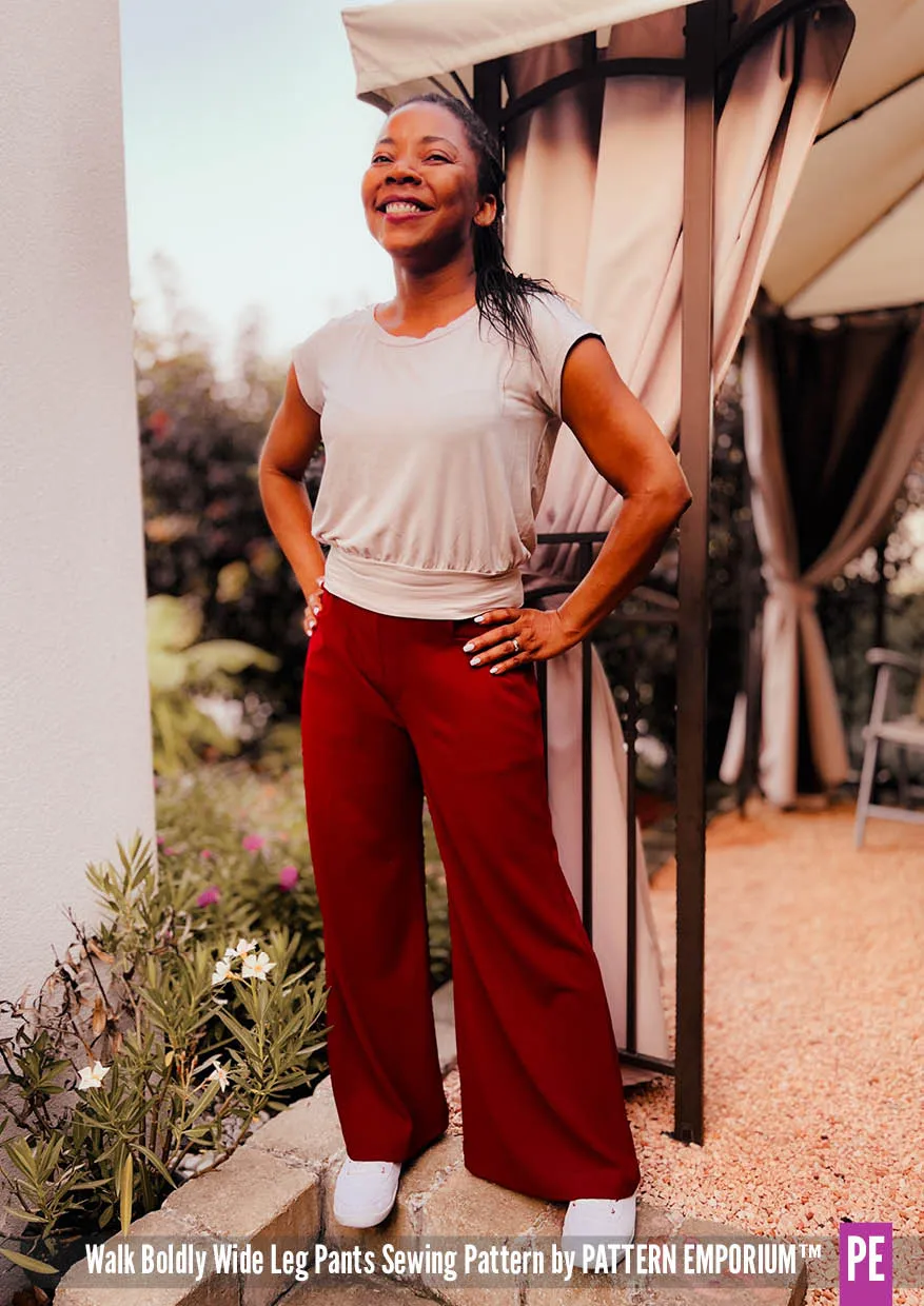 Walk Boldly | Wide Leg Pants Sewing Pattern