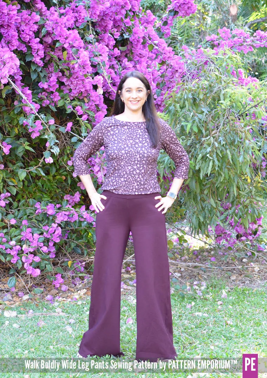 Walk Boldly | Wide Leg Pants Sewing Pattern