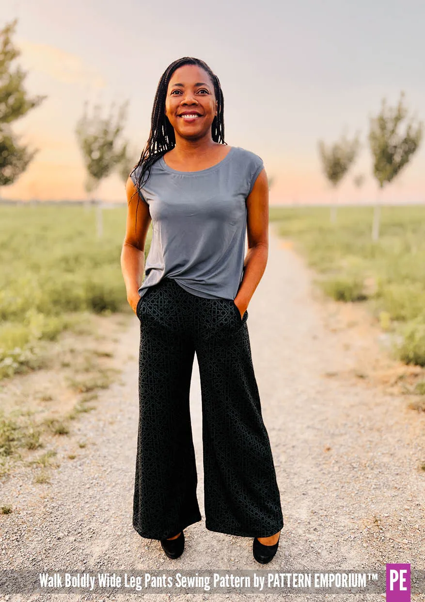 Walk Boldly | Wide Leg Pants Sewing Pattern