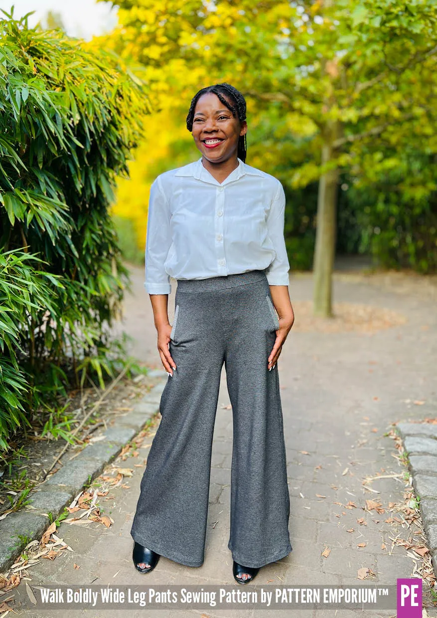 Walk Boldly | Wide Leg Pants Sewing Pattern