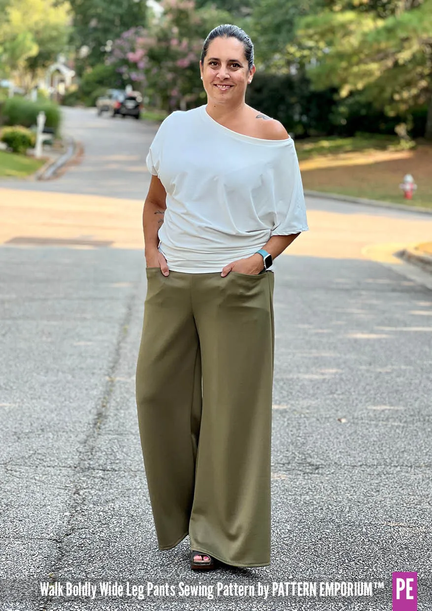 Walk Boldly | Wide Leg Pants Sewing Pattern