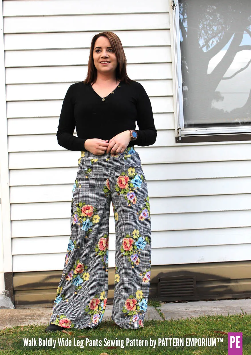 Walk Boldly | Wide Leg Pants Sewing Pattern