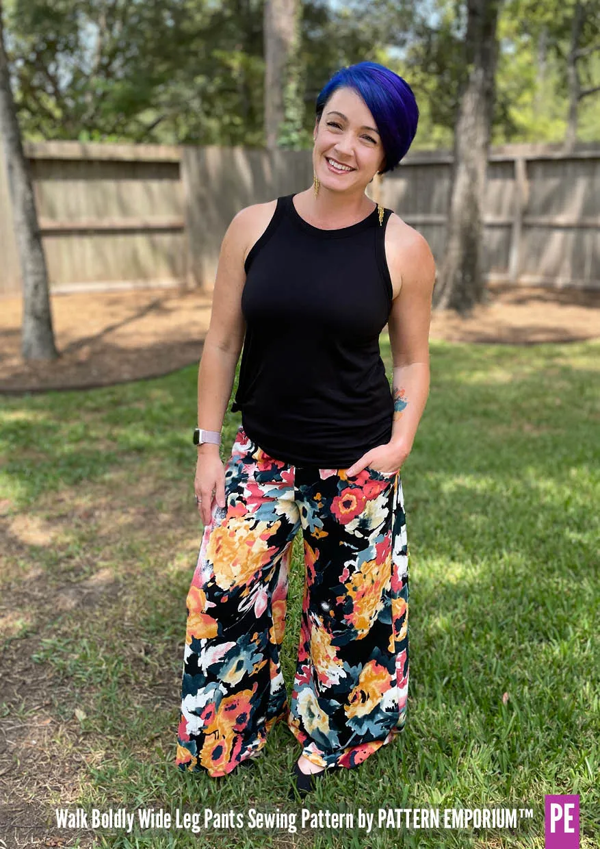 Walk Boldly | Wide Leg Pants Sewing Pattern