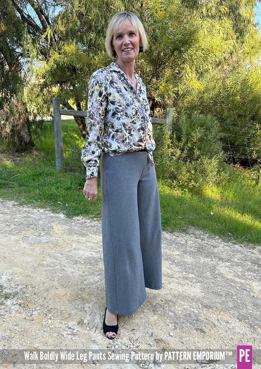 Walk Boldly | Wide Leg Pants Sewing Pattern