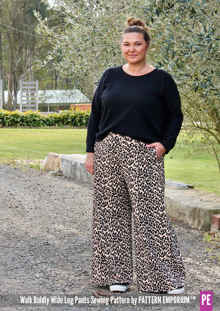 Walk Boldly | Wide Leg Pants Sewing Pattern