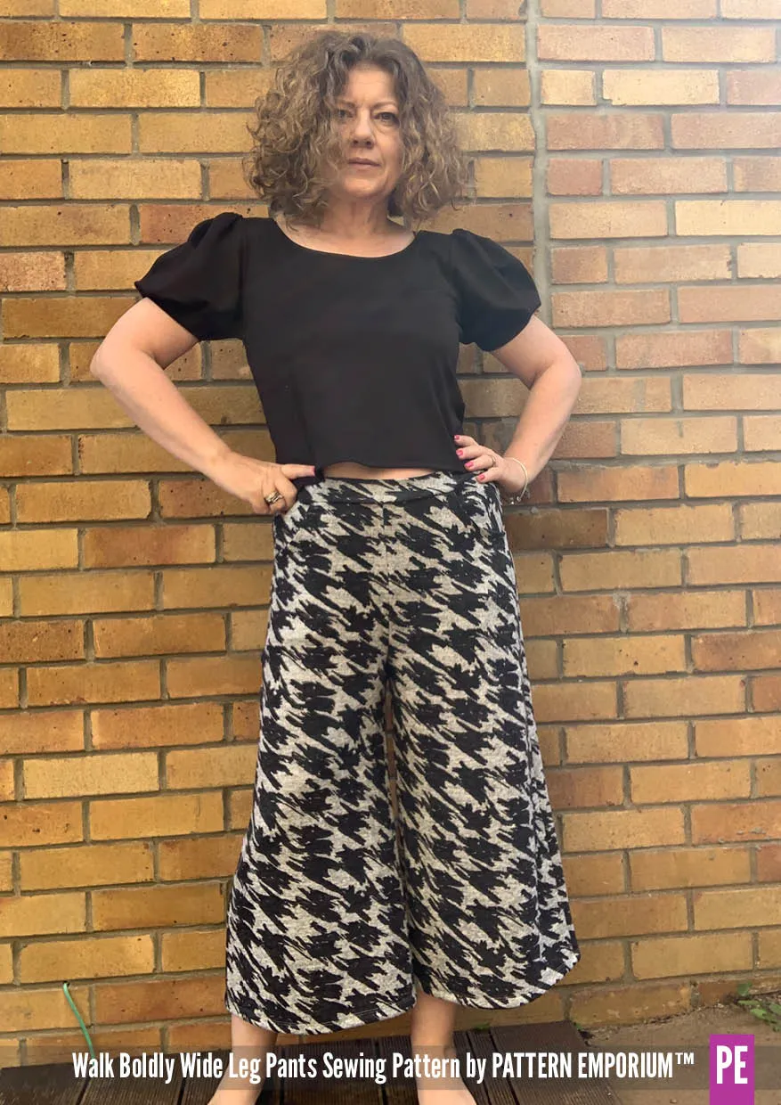 Walk Boldly | Wide Leg Pants Sewing Pattern