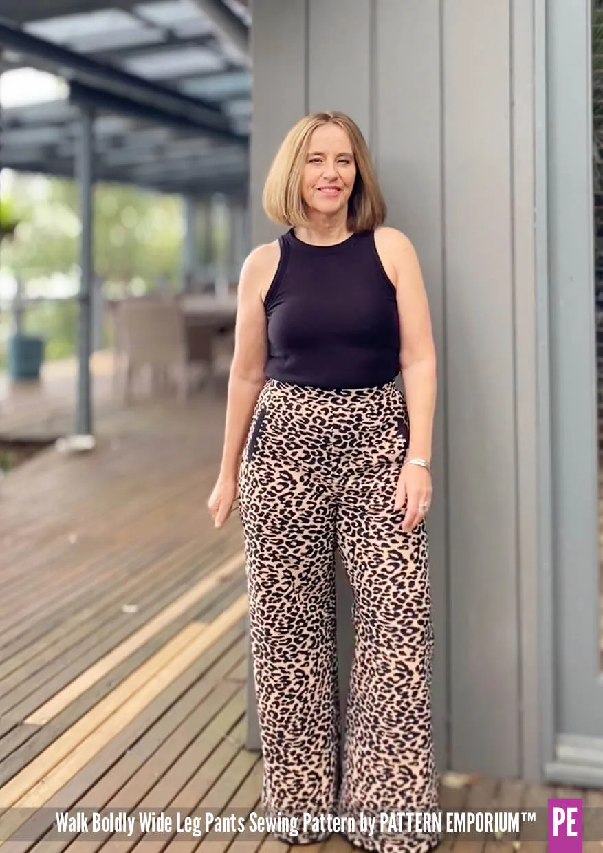 Walk Boldly | Wide Leg Pants Sewing Pattern