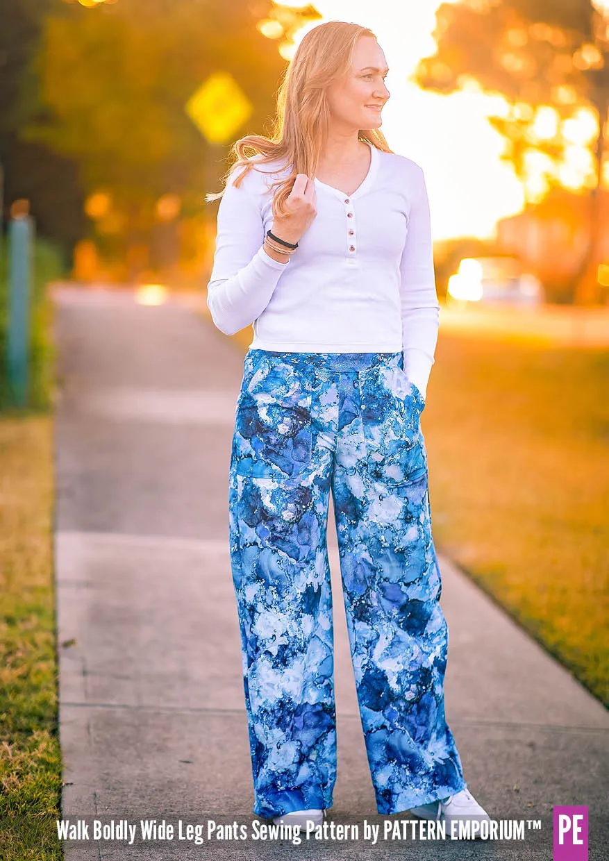 Walk Boldly | Wide Leg Pants Sewing Pattern