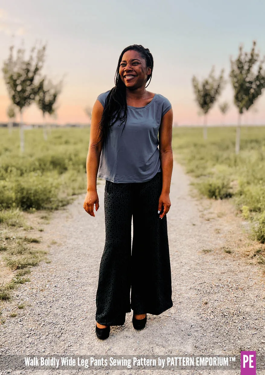 Walk Boldly | Wide Leg Pants Sewing Pattern