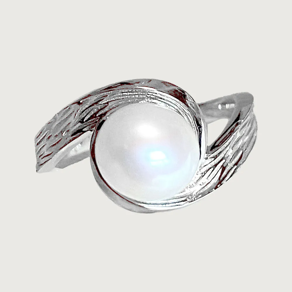 Warp Ocean Double Swirl Ring