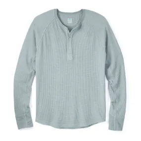 Weekend Thermal Henley in Good Gray