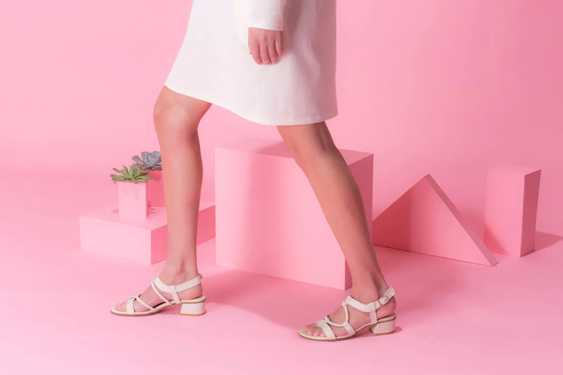 White Cactus - White Sandals