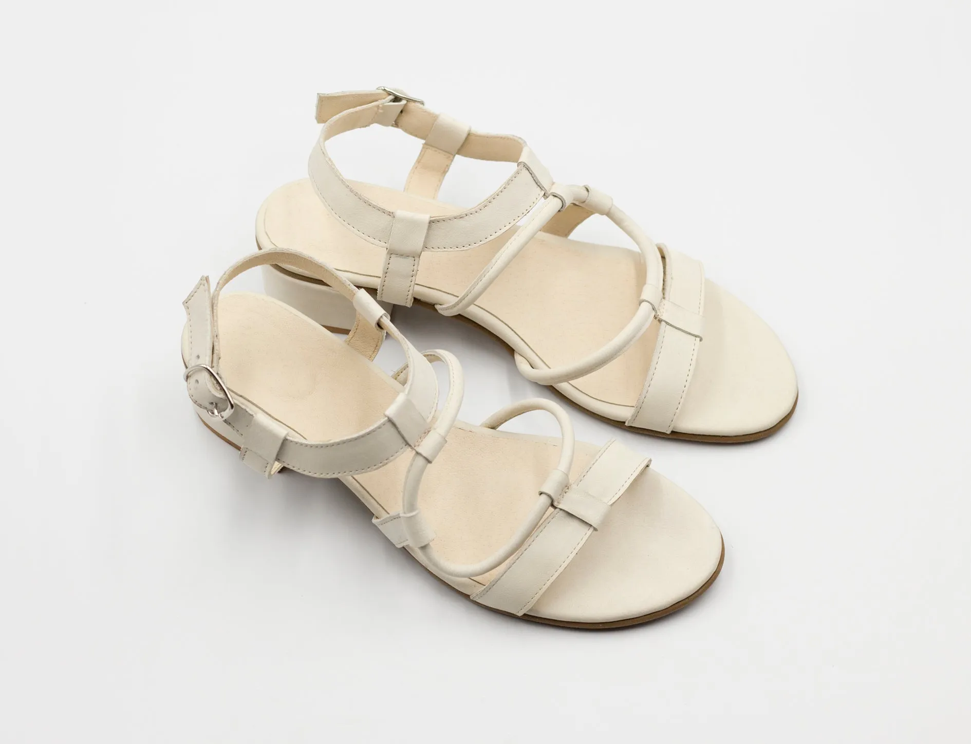 White Cactus - White Sandals