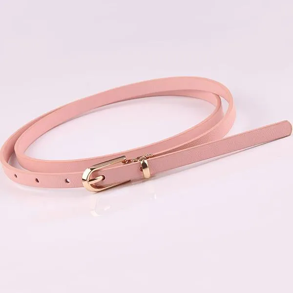 Women's All-match Pin Buckle Thin Belt 91547235C