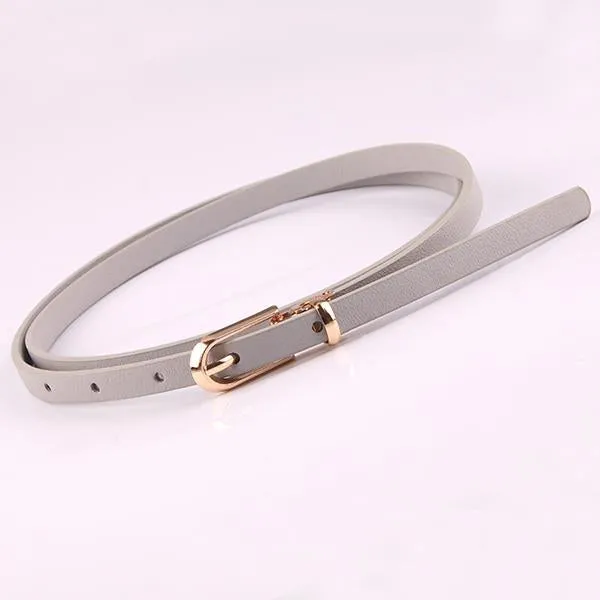 Women's All-match Pin Buckle Thin Belt 91547235C