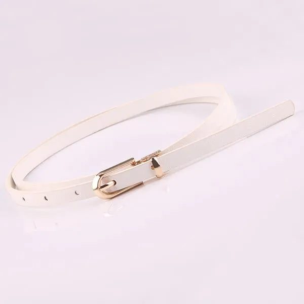 Women's All-match Pin Buckle Thin Belt 91547235C