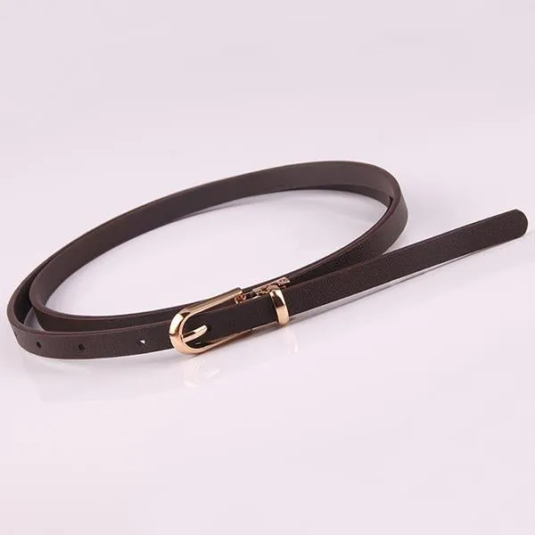 Women's All-match Pin Buckle Thin Belt 91547235C