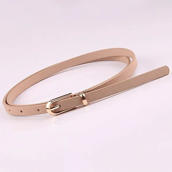 Women's All-match Pin Buckle Thin Belt 91547235C