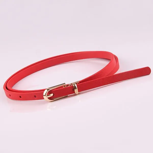 Women's All-match Pin Buckle Thin Belt 91547235C