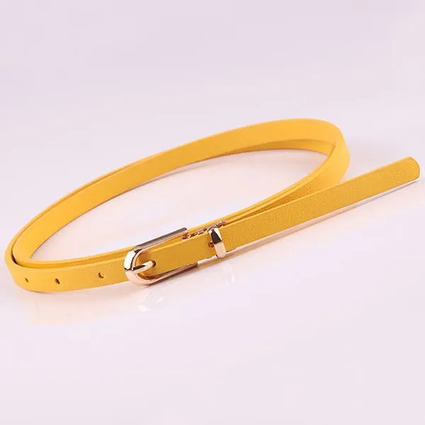 Women's All-match Pin Buckle Thin Belt 91547235C