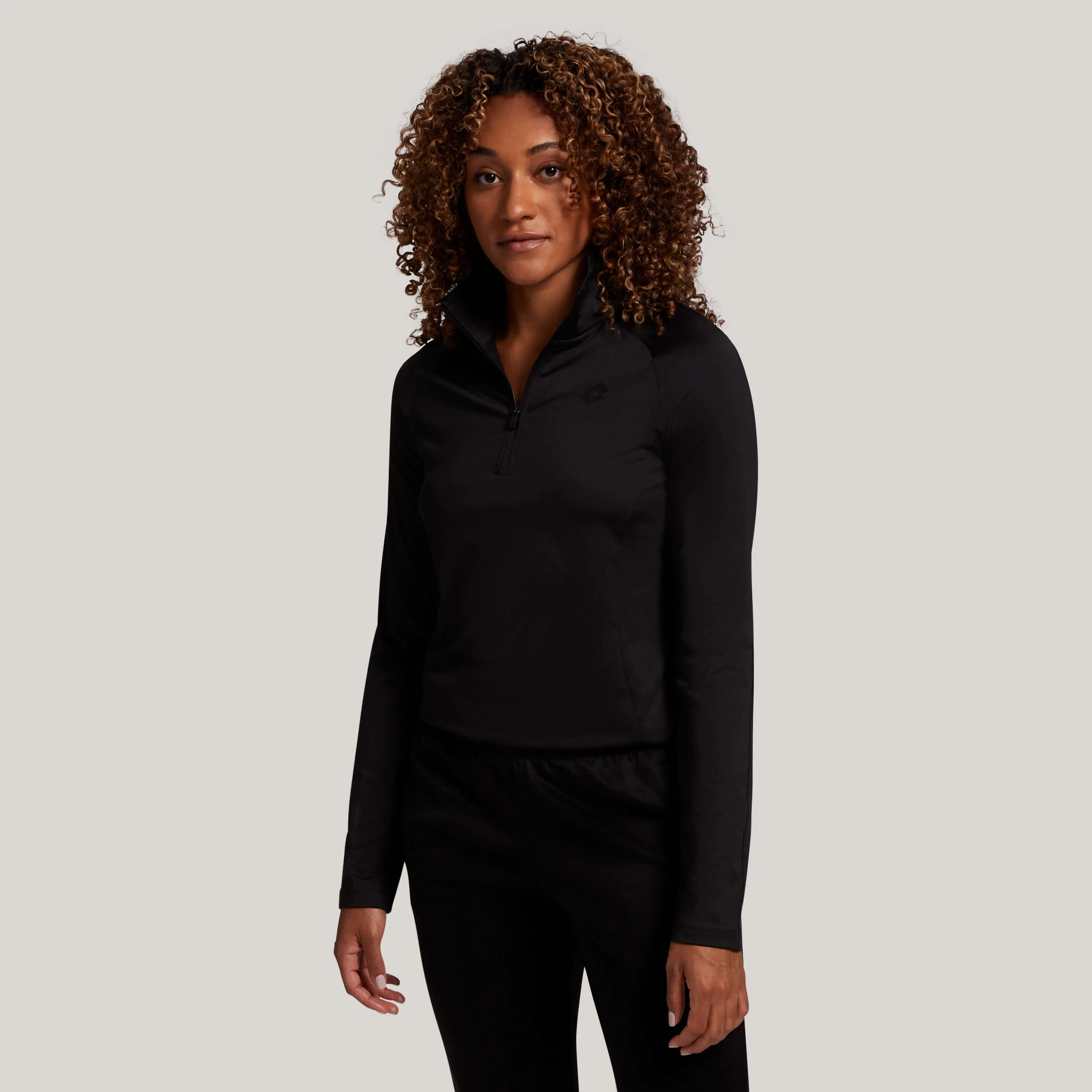 Women's Black Multi Sport Half Zip Pullover