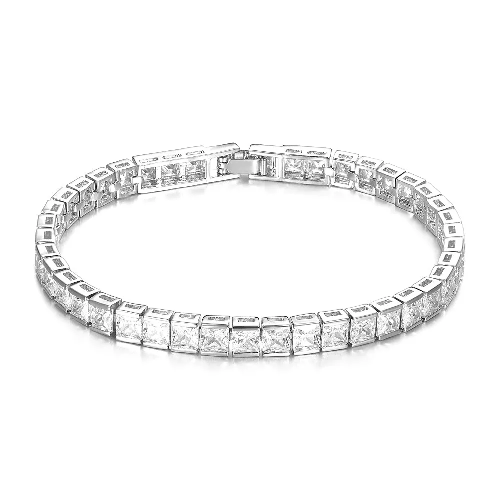 Women's Fashion CZ Cubic Zirconia Bridal Wedding Bracelet