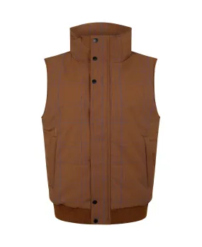 WOOL CHECK VEST