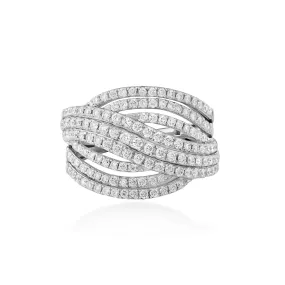 Woven Diamond Ring